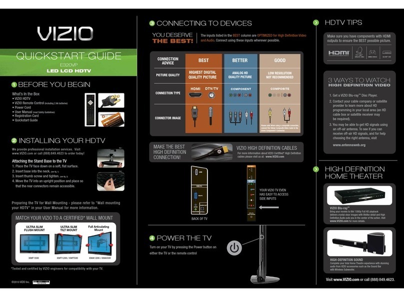 Vizio E320VP User manual