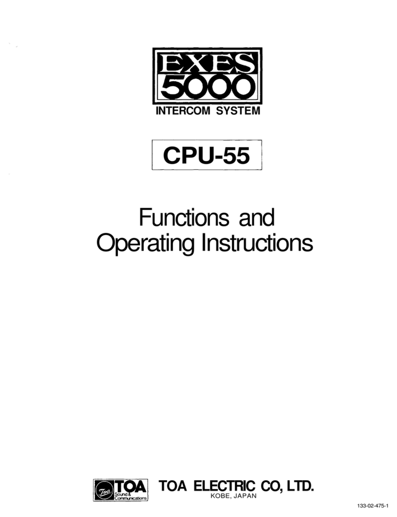 Toa EXES-5000 User manual
