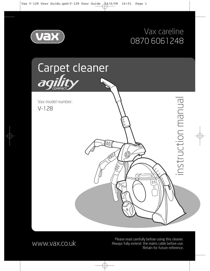 Vax Agility Compact V-128 User manual