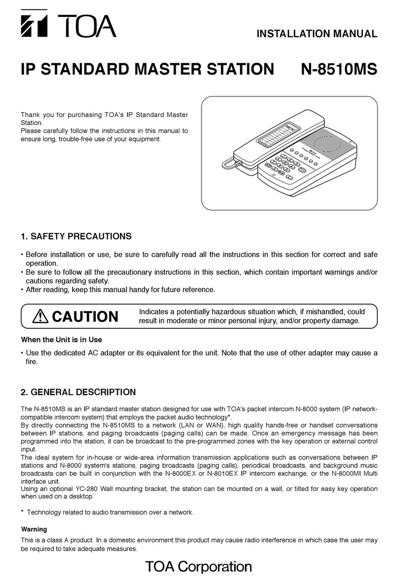 Toa N-8510MS User manual