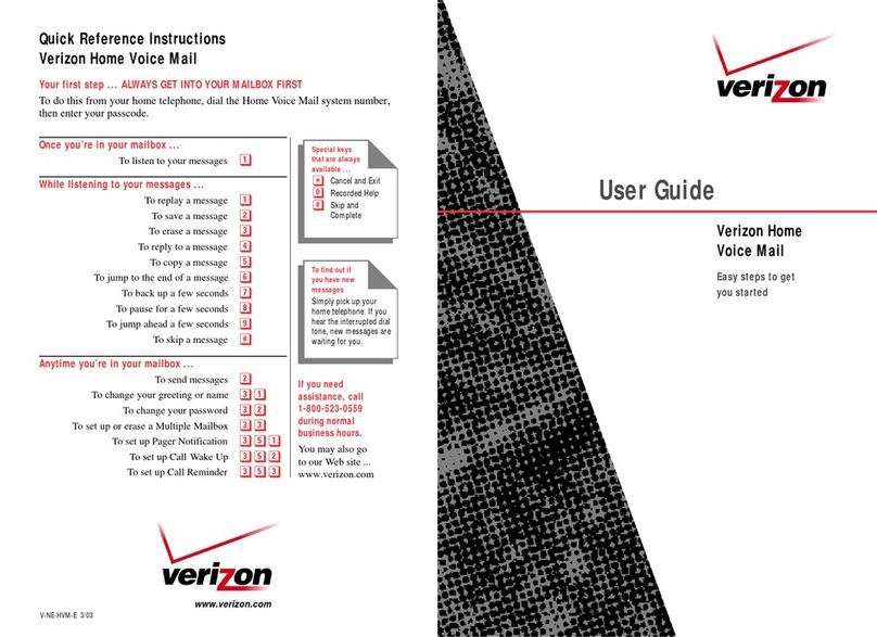 Verizon V-NE-HVM-E 3/03 User manual