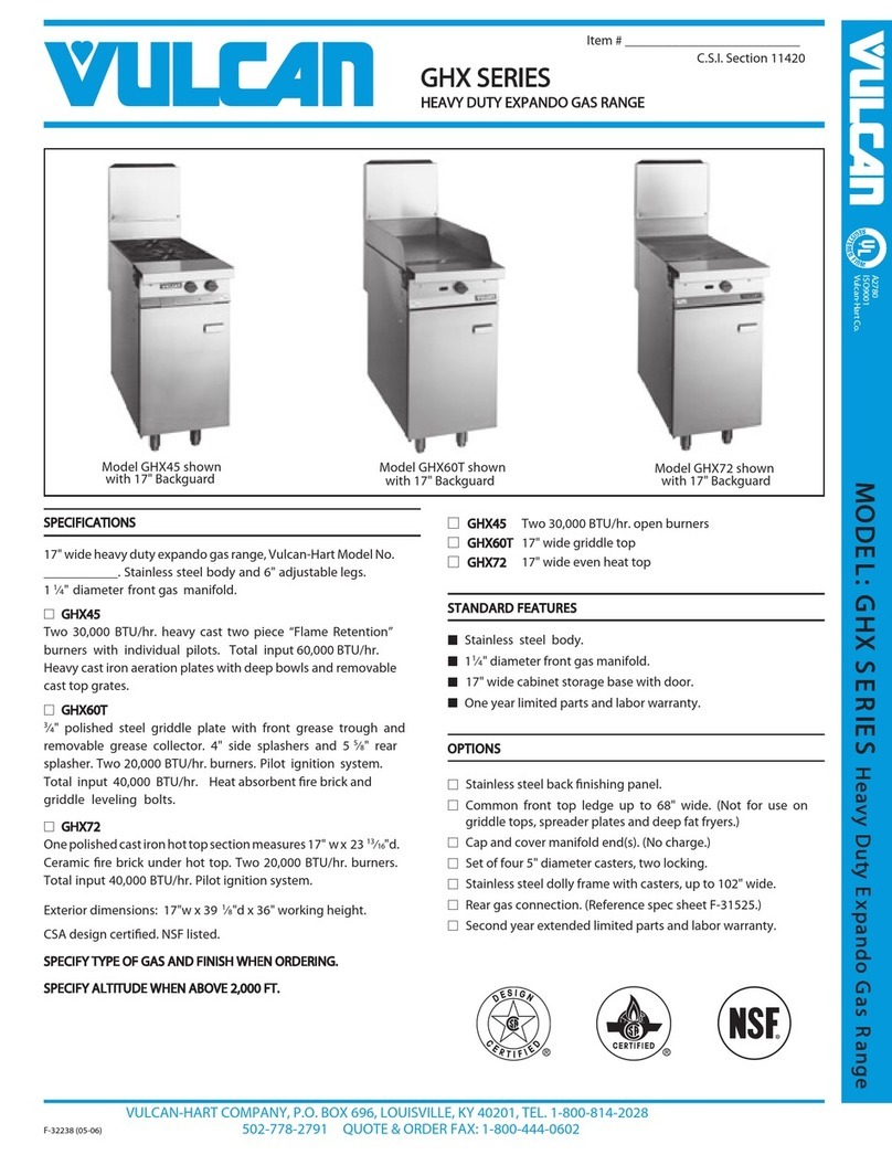 Vulcan-Hart GHX45 User manual