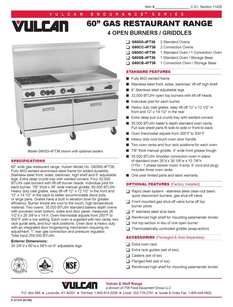 Vulcan-Hart G60CB-4FT36 Specifications