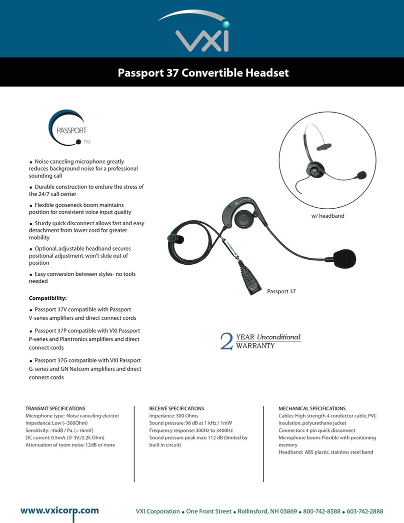 VXI Passport 37-G User manual
