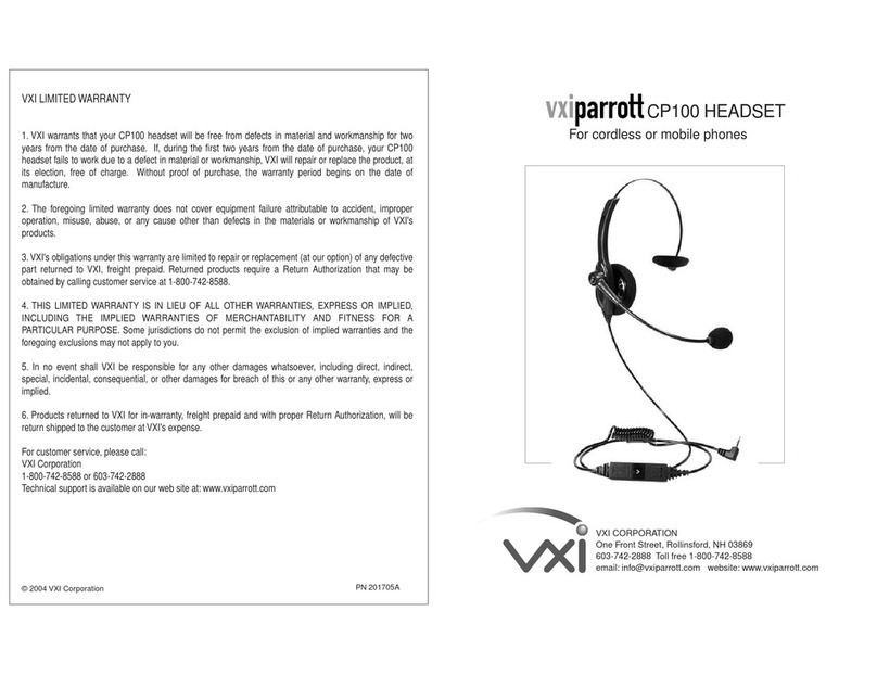 VXI Parrott CP100 User manual