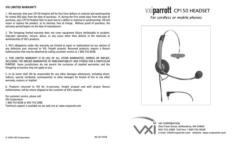 VXI Parrott CP150 owner's manual