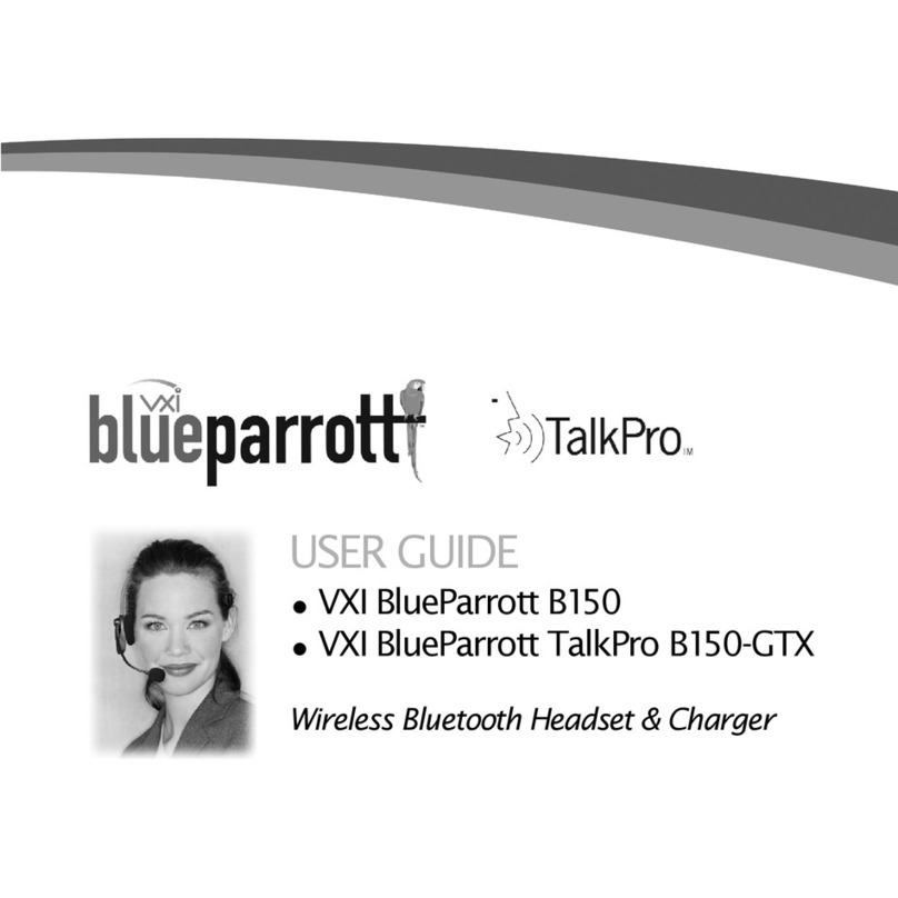 VXI BlueParrott TalkPro B150-GTX User manual
