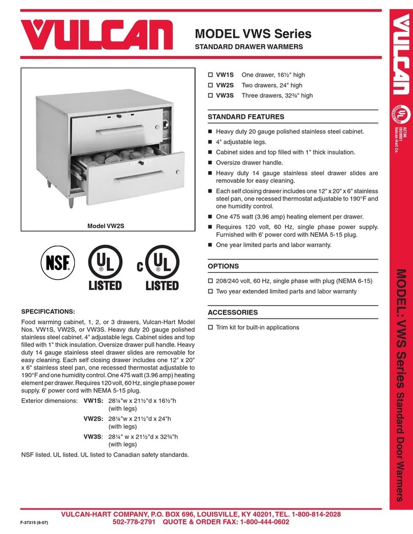 Vulcan-Hart VW1S User manual
