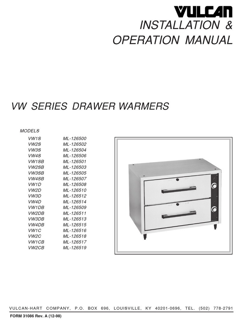 Vulcan-Hart VW1D ML-126508 User manual