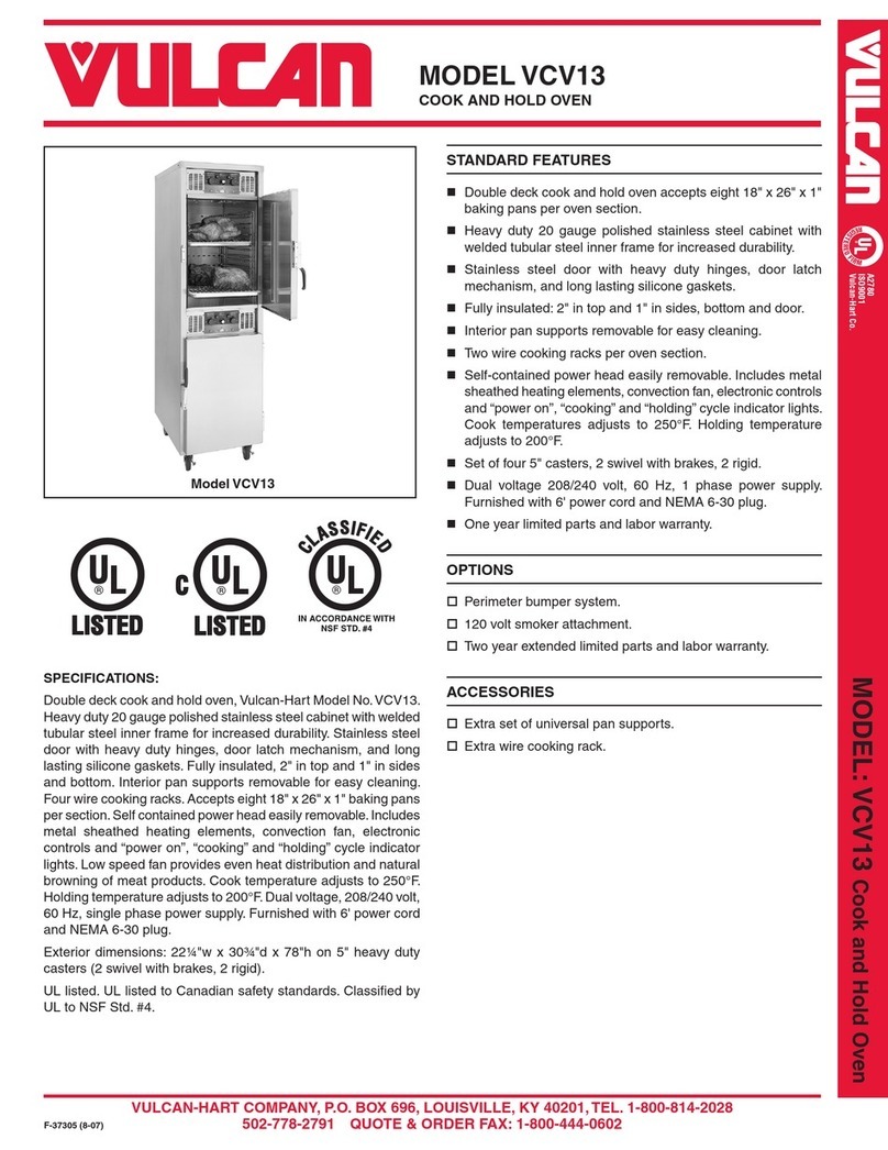 Vulcan-Hart VCV-13 User manual