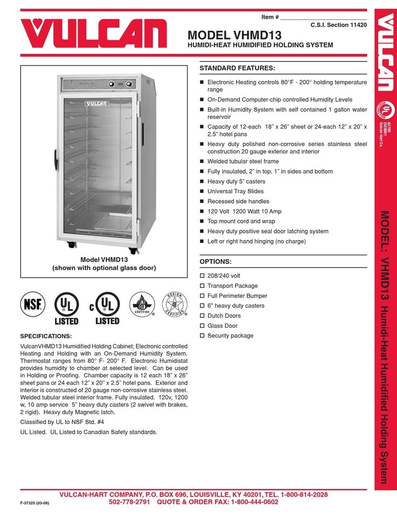 Vulcan-Hart VHMD13 Specifications