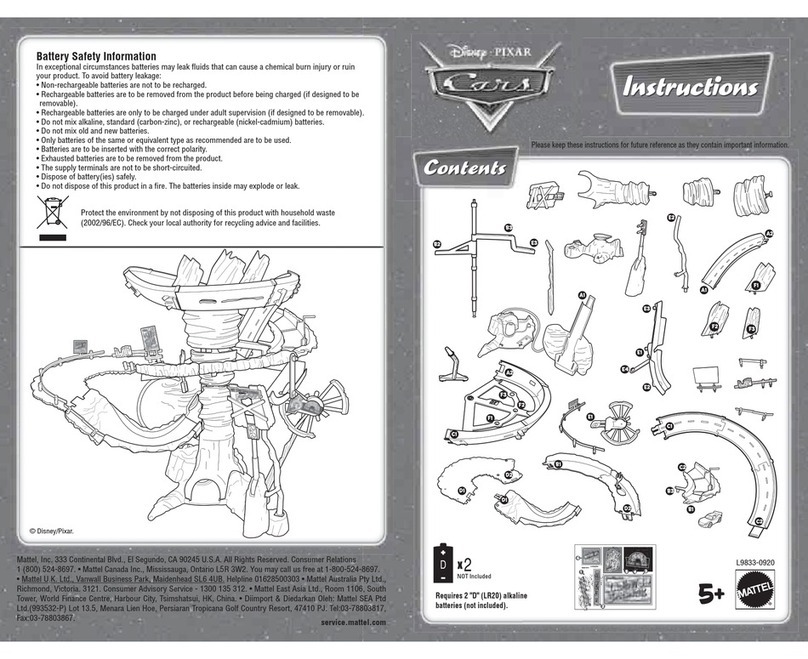 Mattel PIXAR L9833-0920 instructions