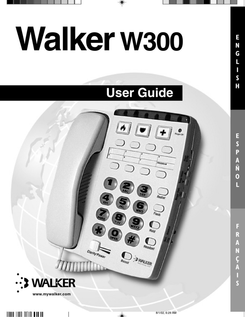 Walker W-300 User manual