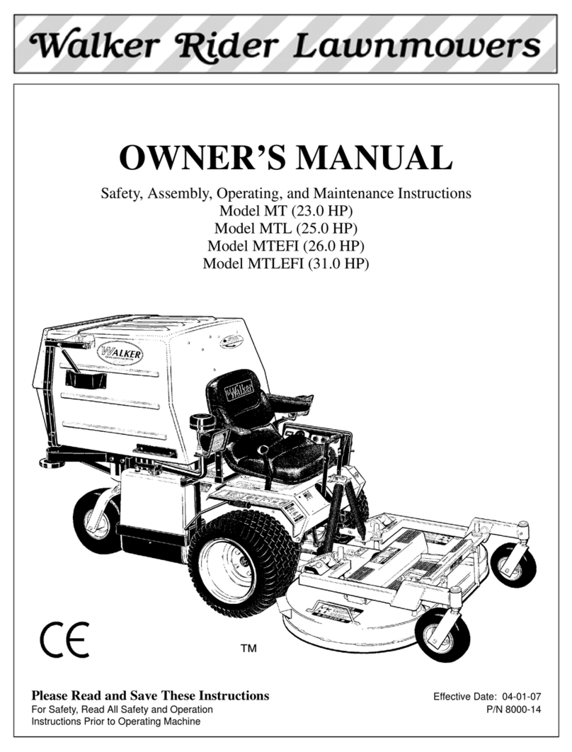 Walker MT, MTL, MTEFI, MTLEFI User manual