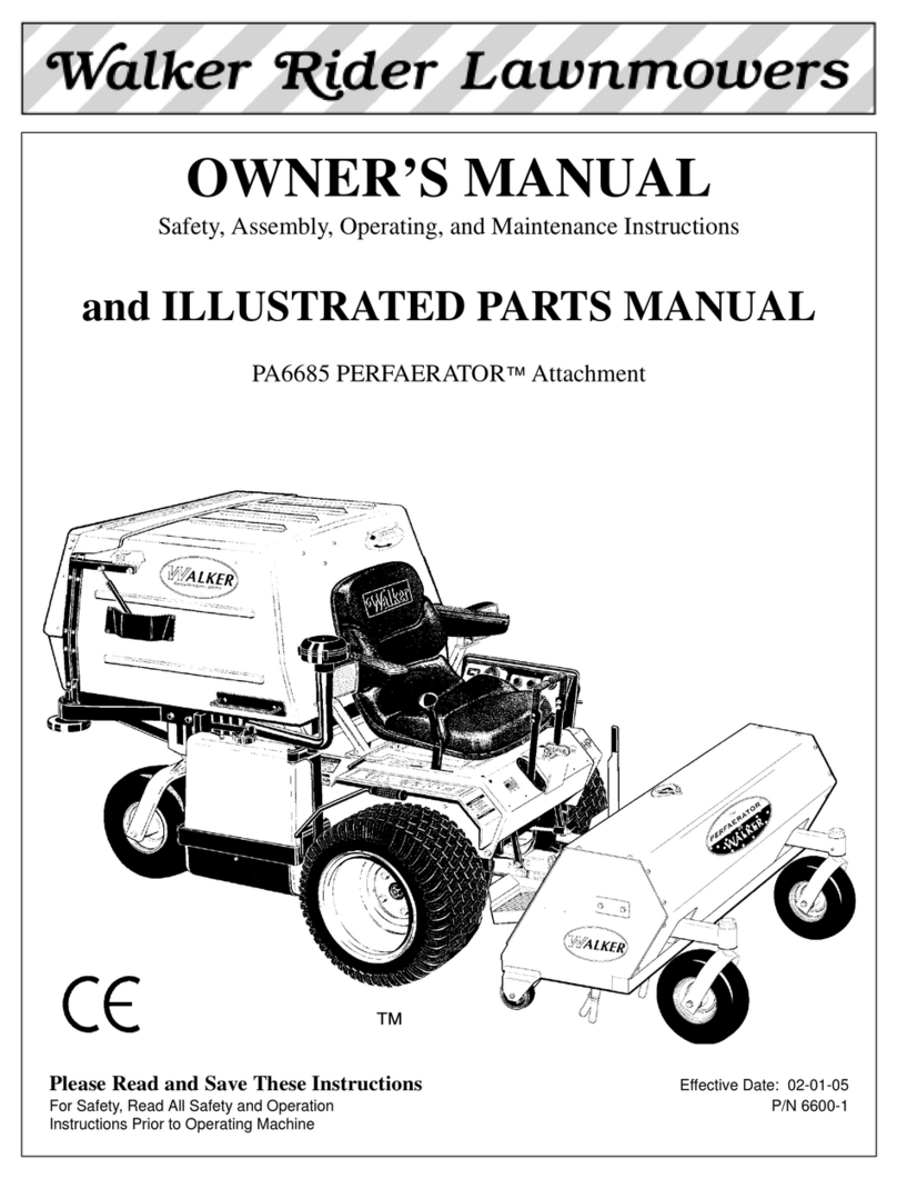 Walker PERFAERATOR PA6685 owner's manual