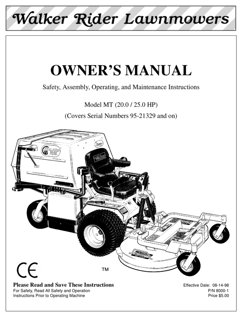 Walker MT, MTL, MTEFI, MTLEFI User manual
