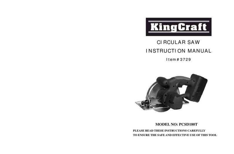 KING CRAFT PCSD180T instruction manual