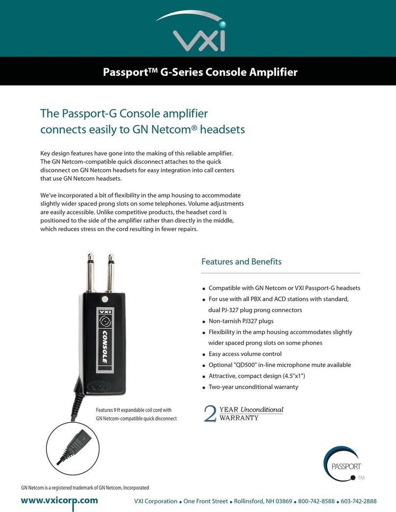 VXI Passport G-Series User manual