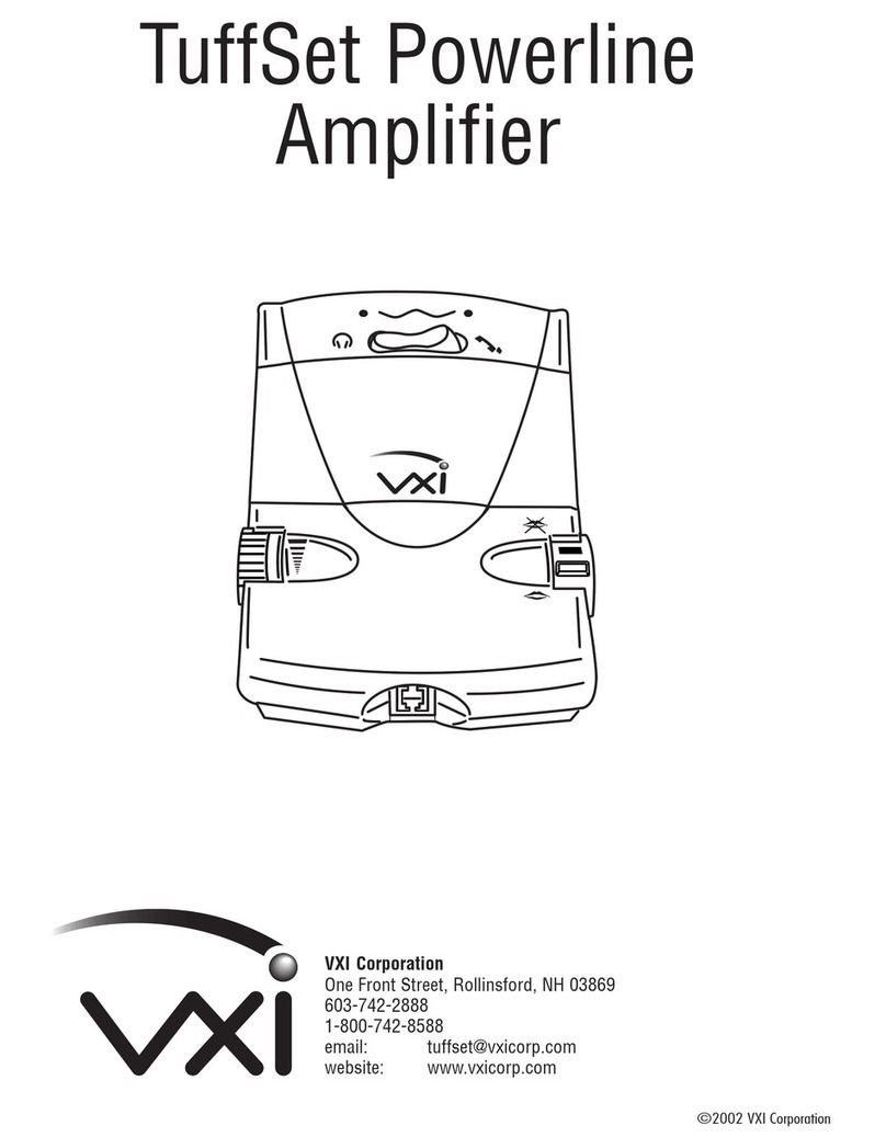 VXI Powerline Amplifier User manual