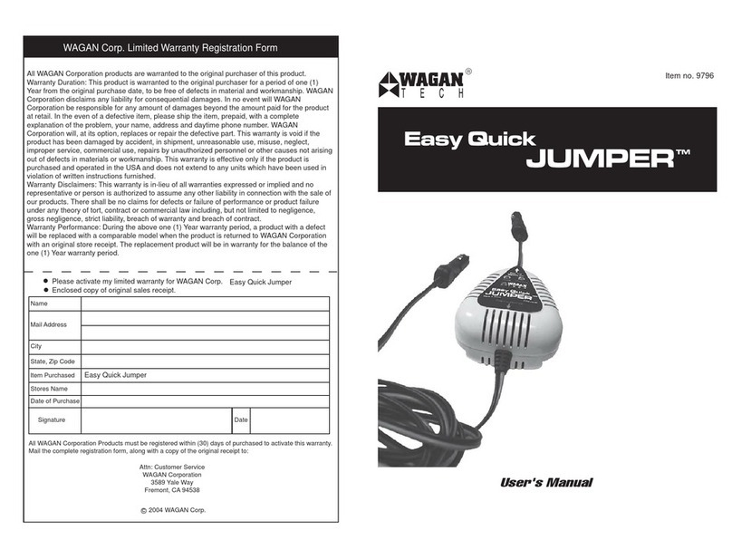 Wagan JUMPER 9796 User manual
