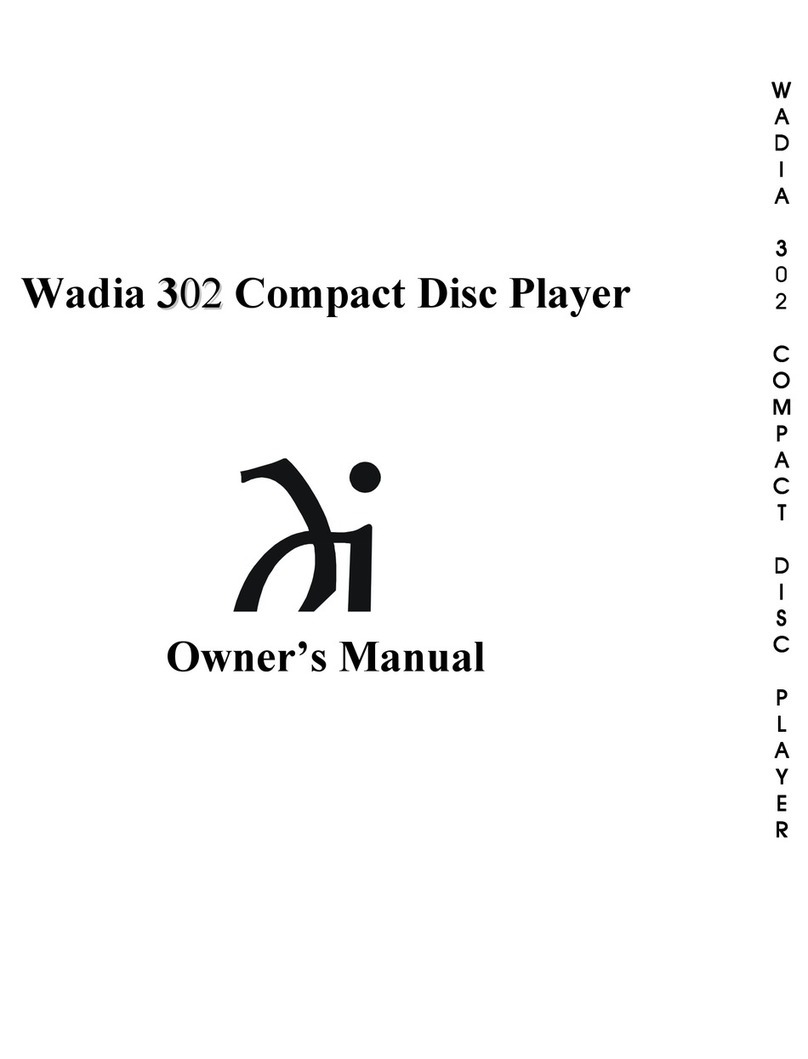 Wadia 302 owner's manual