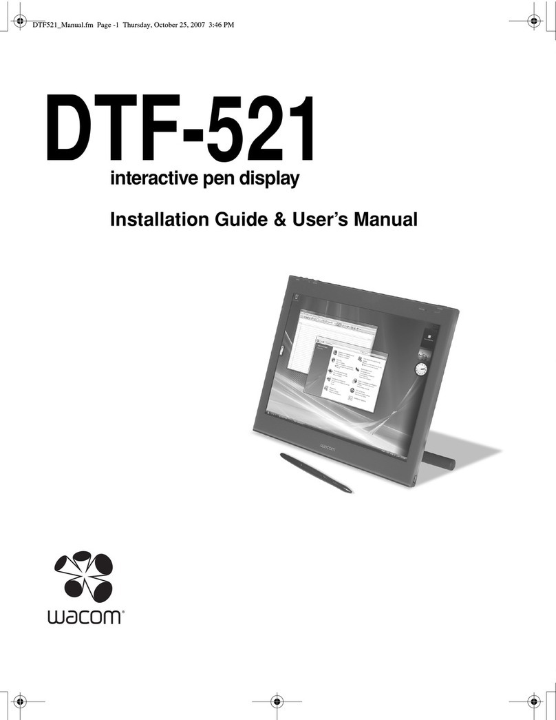 Wacom DTF-521 series Assembly instructions