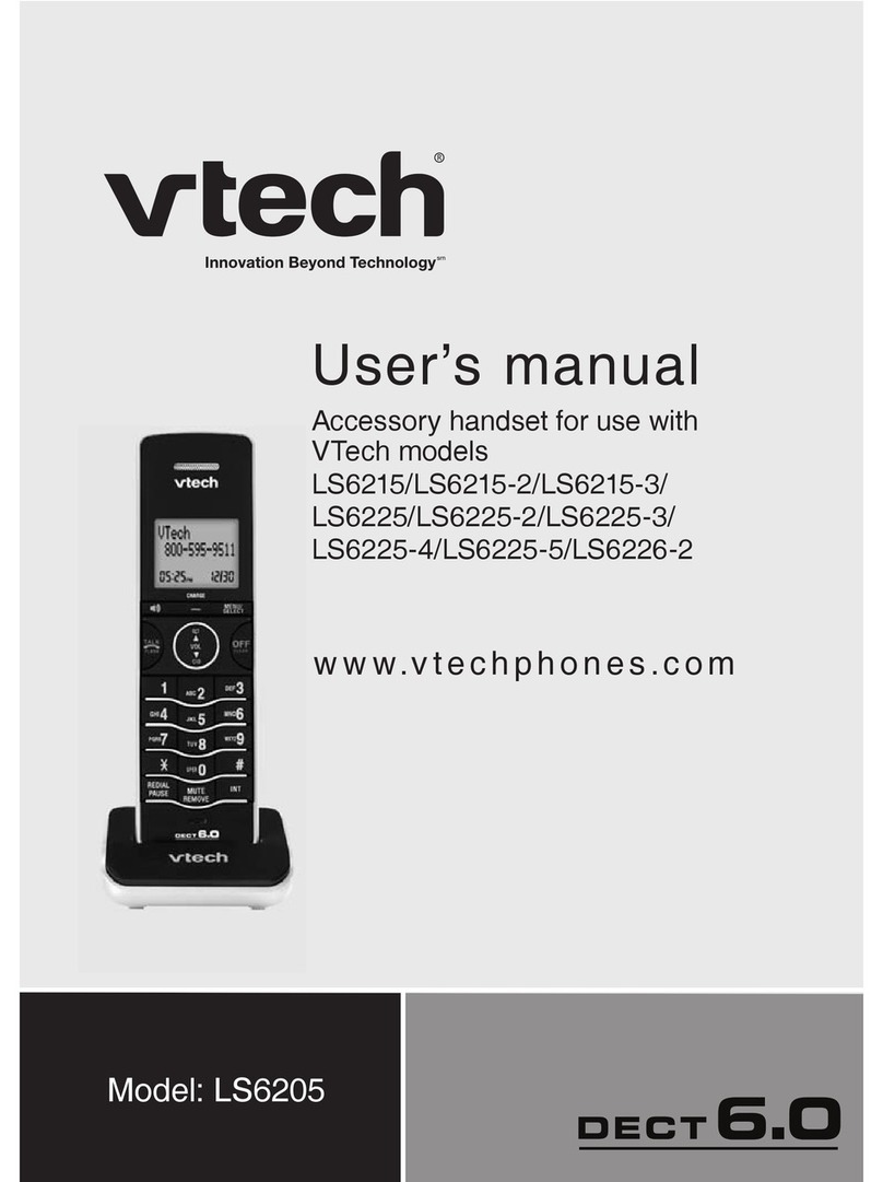 V-tech LS6205 - Cordless Extension Handset User manual