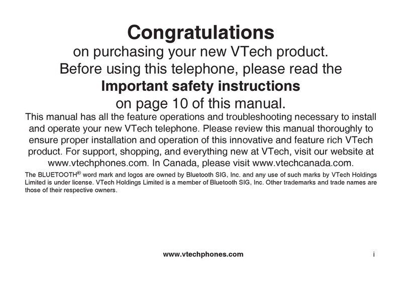 V-tech LS5105 - Cordless Extension Handset User manual