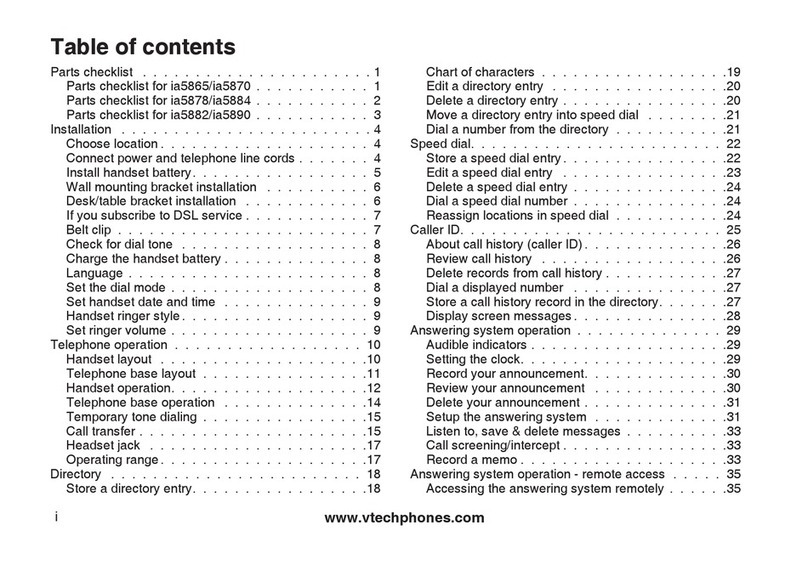 V-tech ia5865 User manual