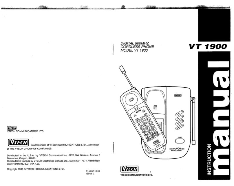 V-tech VT 1900 instruction manual