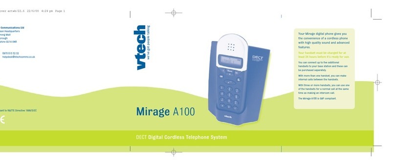 V-tech Mirage A100 User manual