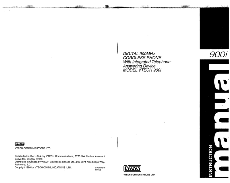V-tech 900i User manual