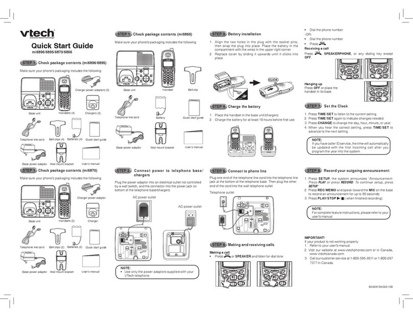 V-tech 6895 User manual