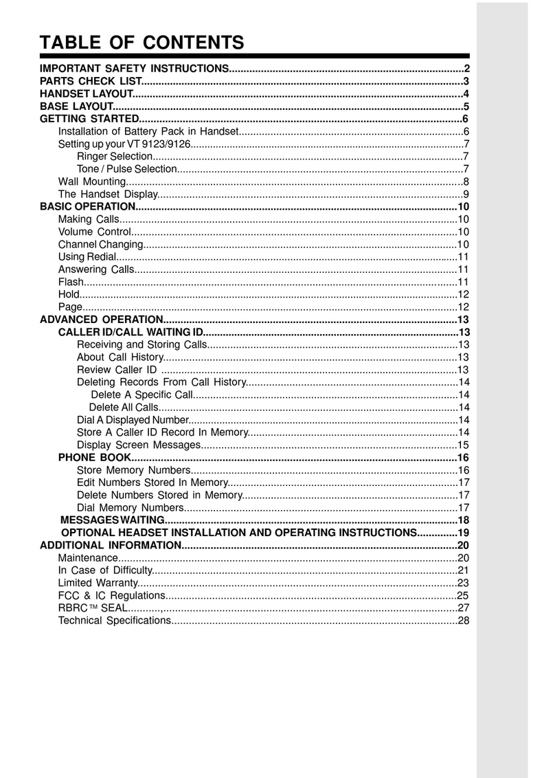 V-tech 9126 User manual