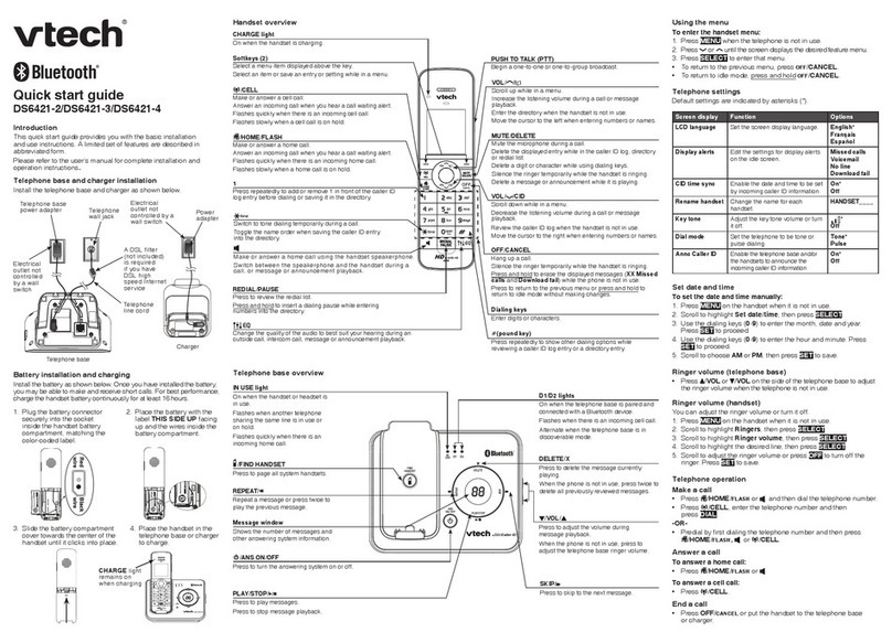 V-tech DS6421-2 User manual