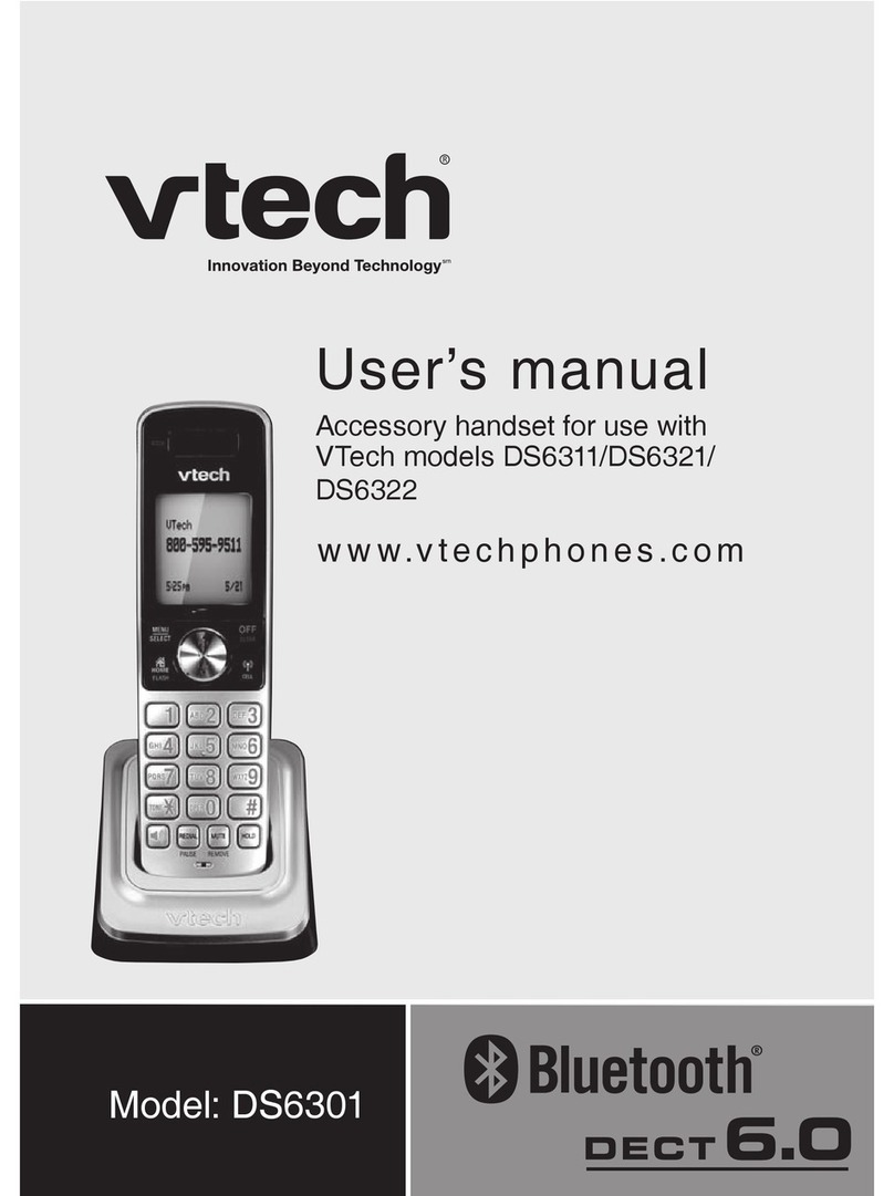 V-tech DS6301 - Dect 6.0 Cordless Phone User manual