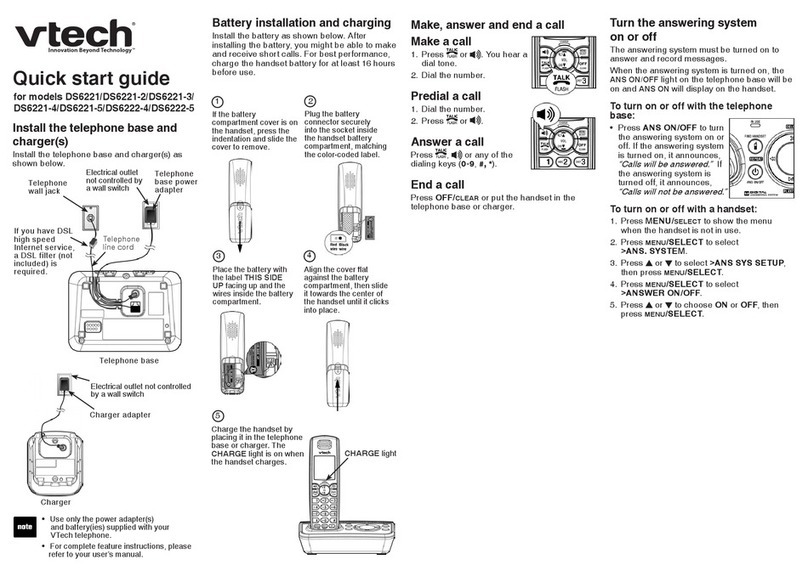 V-tech DS6221 User manual
