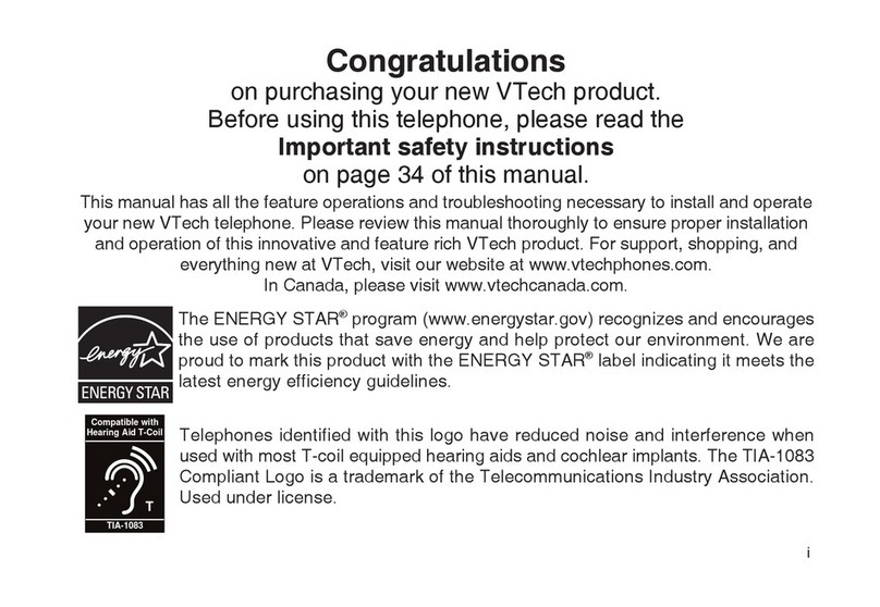 V-tech CS5111-3 User manual V-tech CS5111-3 User manual
