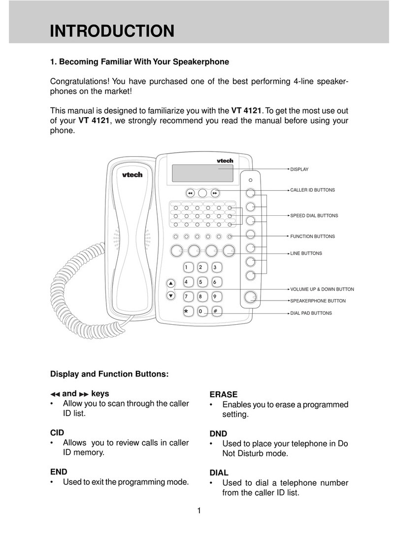 V-tech VT 4121 User manual