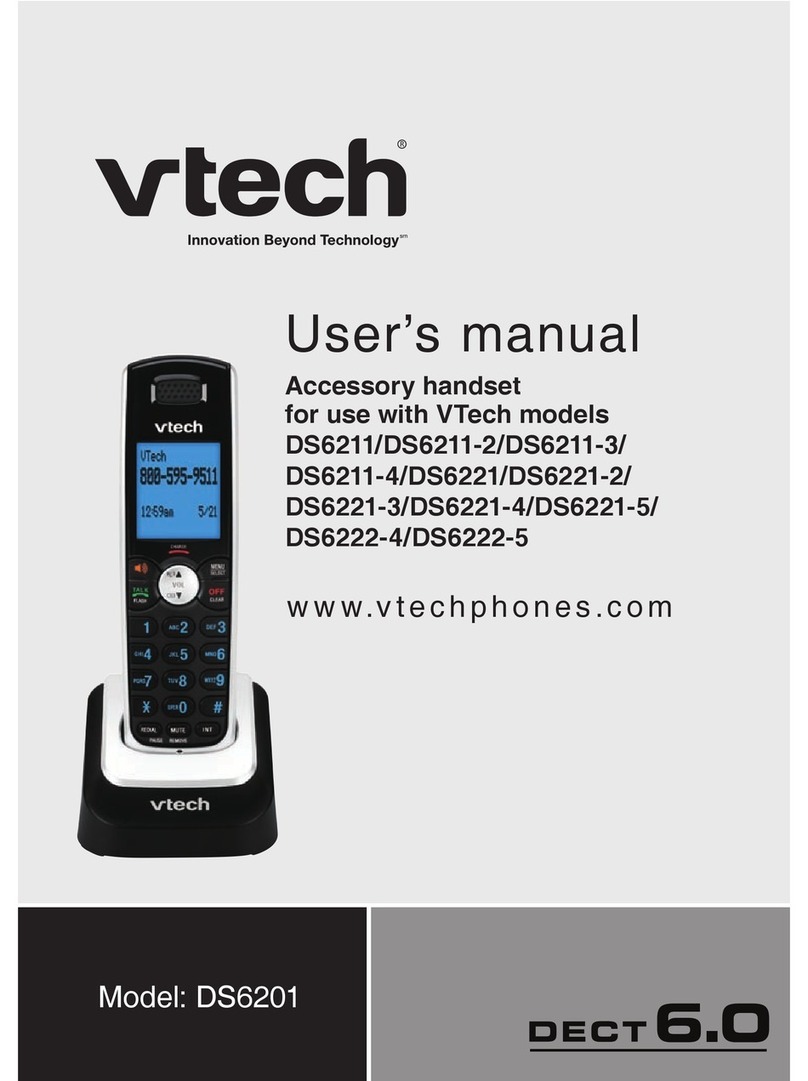V-tech DECT 6.0 DS6201 User manual