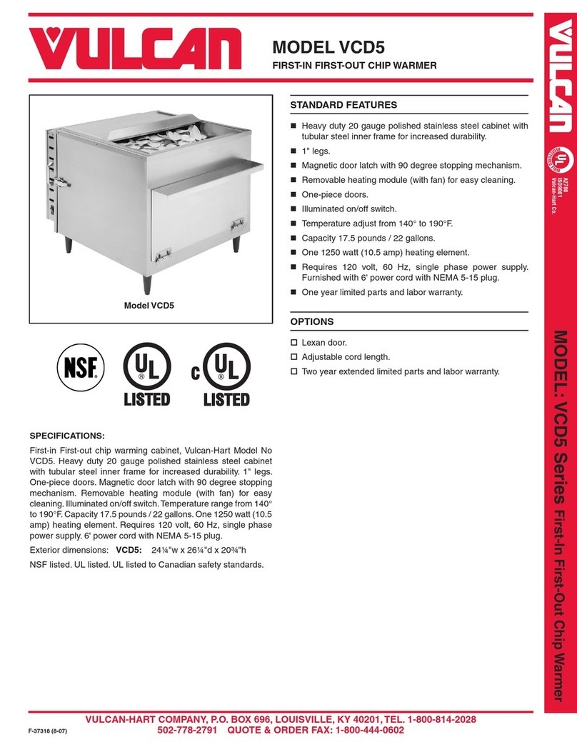 Vulcan-Hart VCD5 Specifications