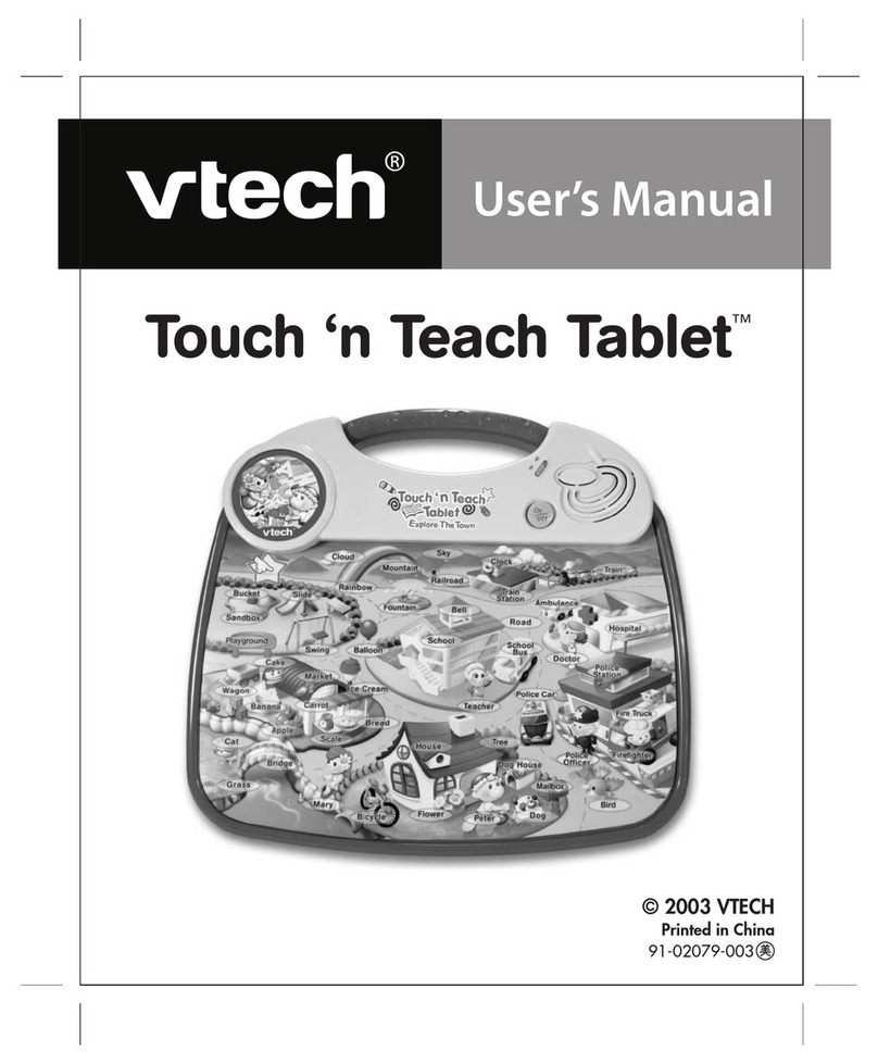 V-tech Touch  n Teach Tablet User manual