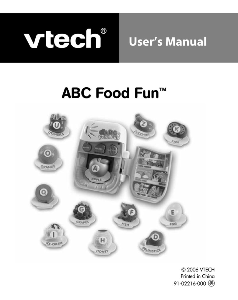 V-tech ABC Food Fun User manual