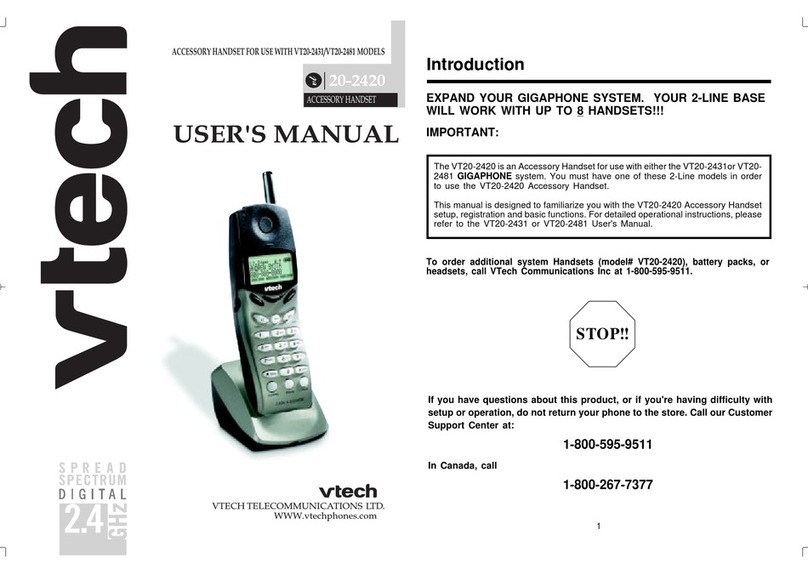 V-tech VT20-2481 User manual