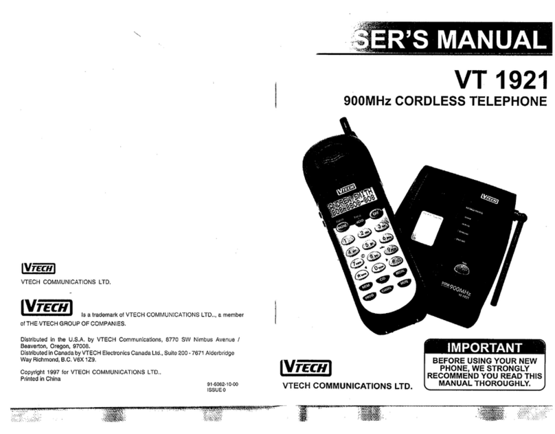 V-tech VT 1921 User manual