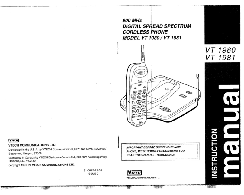 V-tech VT 1980 User manual