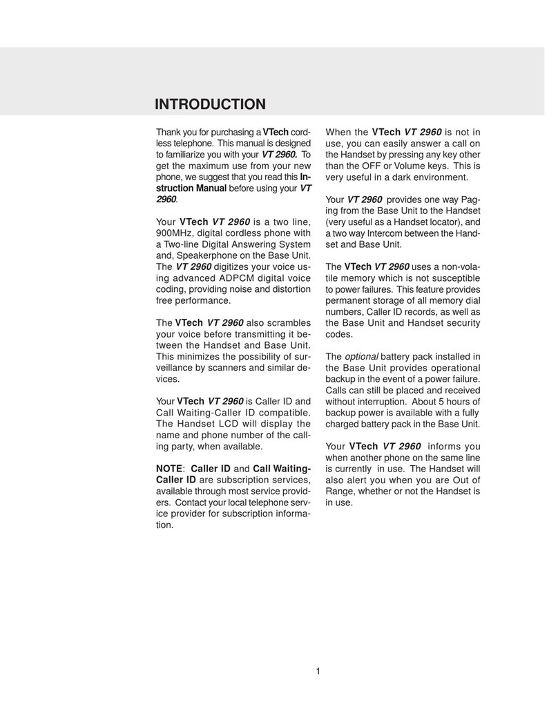 V-tech VT 2960 User manual