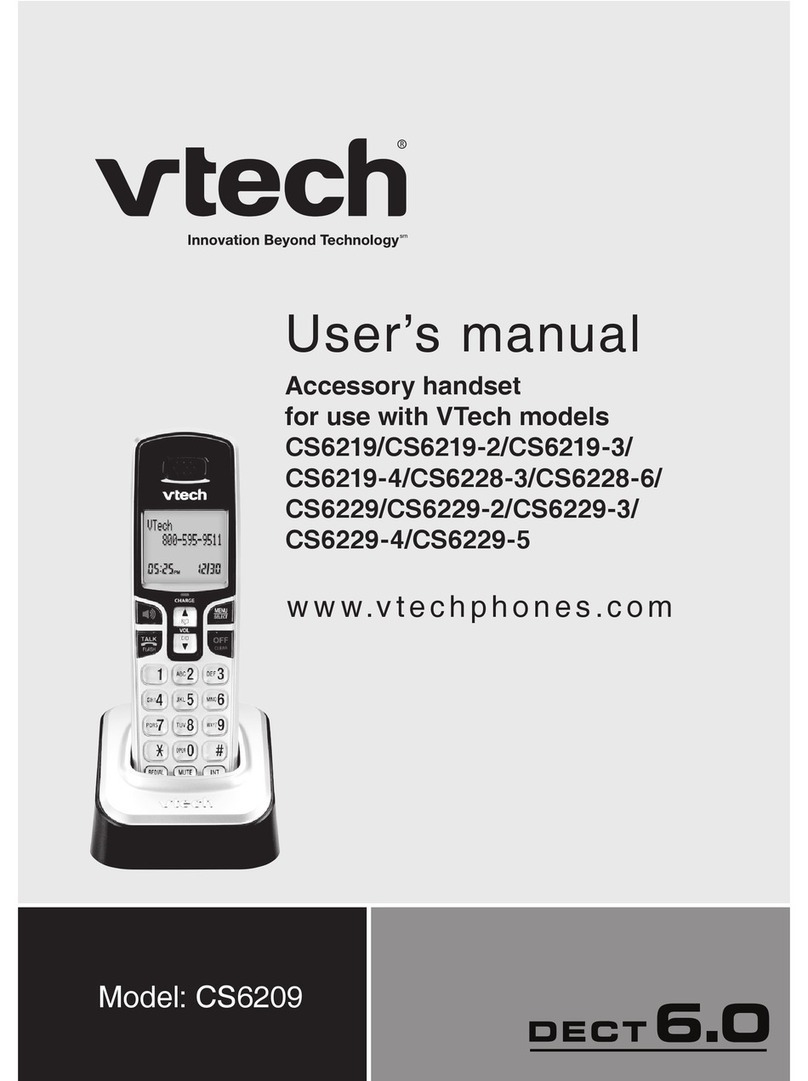 V-tech DECT 6.0 CS6219 User manual