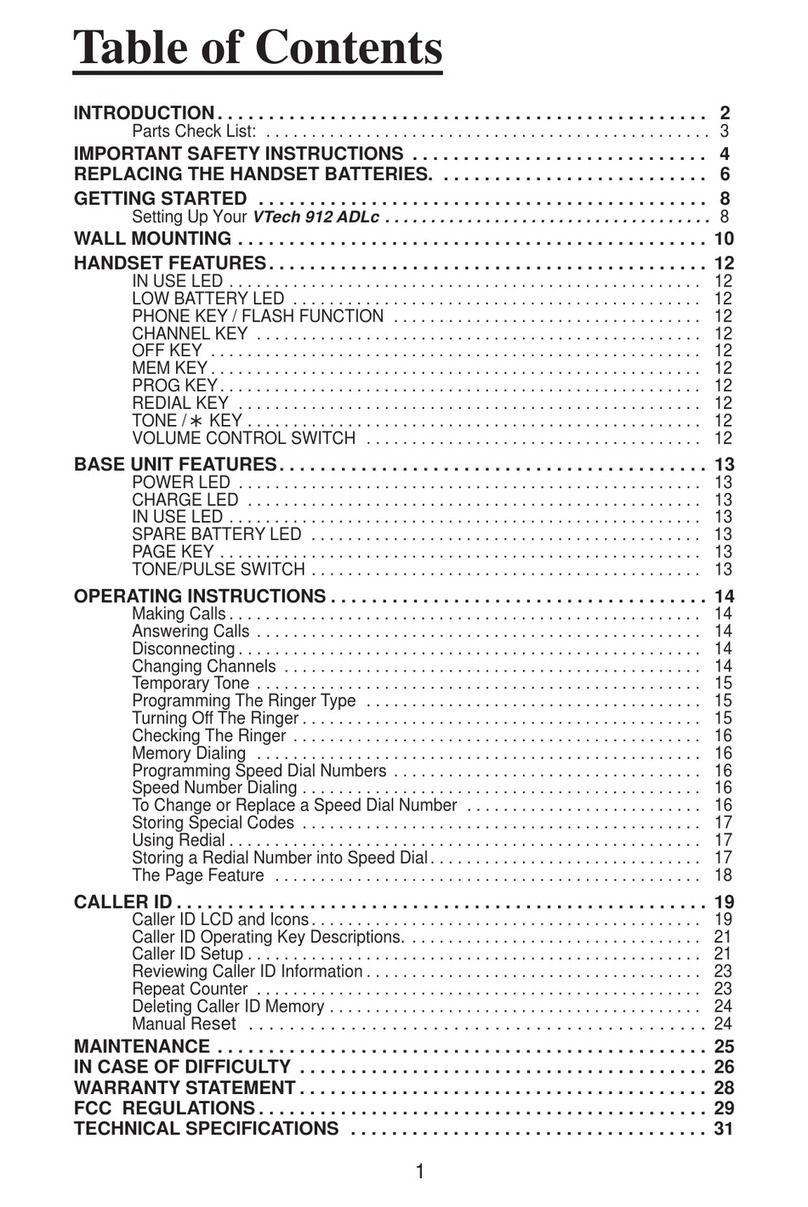 V-tech 912 User manual