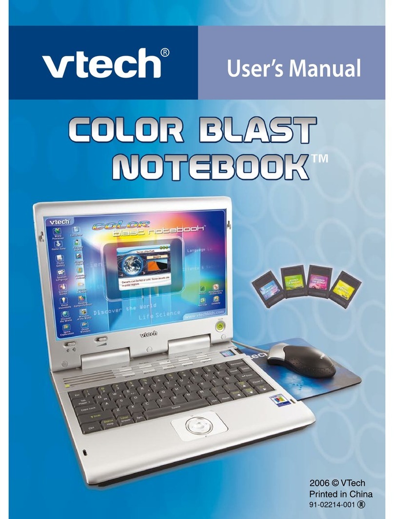 V-tech Color Blast Notebook User manual